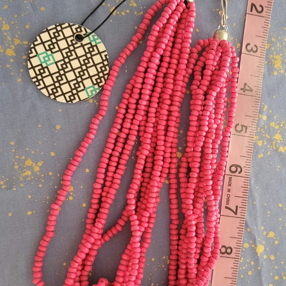 Starfish Project Pink Bead Necklace - Picture 2 of 3